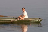 While Chuck's boys sail he tries to master rowing (2) 2